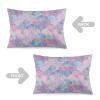NIBABAEU Mermaid Fish Scale Wave Decorative Pillow Cover, 40 x 60 cm, Soft Polyester, 1 Count view 4