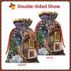 Stylish Christmas Gift Bag with San Francisco Print view 3