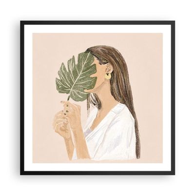 ARTTOR Botanical People Poster 60 x 60 cm with Black Frame - 5512 - P2B