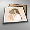 ARTTOR Botanical People Poster 60 x 60 cm with Black Frame - 5512 - P2B view 3