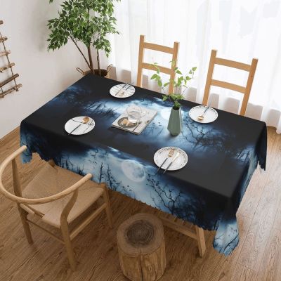 AvImYa Gothic Happy Halloween Tablecloth, 183 x 137 cm