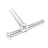 M6 x 10 Countersunk Screws, A2 Stainless Steel, 100-Pack view 2