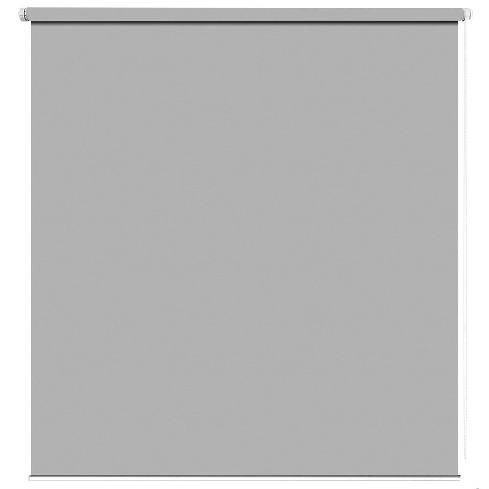 Blackout Roller Blind, Double Roller Blind 95 x 80 cm, Gray