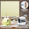 Blackout Roller Blind, Double Roller Blind 95 x 80 cm, Gray view 2