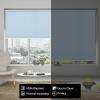 Blackout Roller Blind, Double Roller Blind 95 x 80 cm, Gray view 3