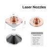 CO2 Laser Lens Beam Nozzle, Fiber Laser, Single and Double Layer, 25 mm Diameter, 15 mm Height, M11, for Fiber Laser Cutting Head (5.0 mm, Double Chrome Layer) view 4