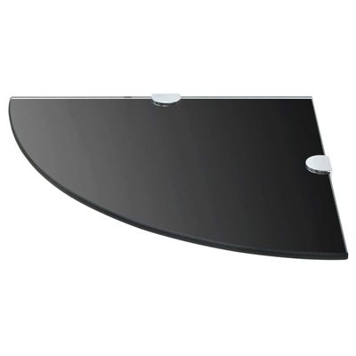 prissent 25 x 25 cm Corner Wall Shelf, Black