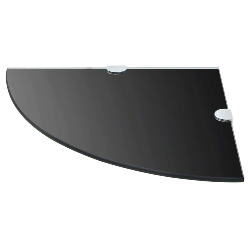 prissent 25 x 25 cm Corner Wall Shelf, Black