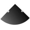 prissent 25 x 25 cm Corner Wall Shelf, Black view 2