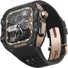ONECMN Mod Kit 45 mm/44 mm Carbon Fiber Case with Fluororubber Band for Apple Watch, Agate view 1