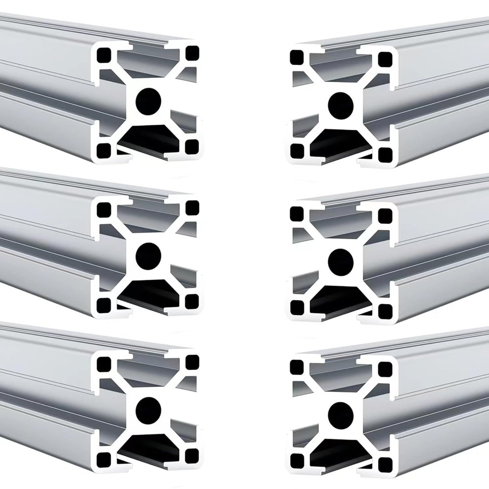Coavoo 3030 T-Slot Aluminum Profiles, 700 mm, Silver, 6-Pack