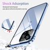 TOPF&B iPhone 15 Pro Max Magnetic 360° Case with Front and Back Tempered Glass, Blue view 4