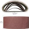 Belt Sander Sanding Belts, 15-Piece Set, 75 x 533 mm, Aluminum Oxide, Grit 60/240 view 2