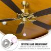 DOITOOL 2-Piece Crystal Ball Pull Chain Extensions for Ceiling Lamps and Fans view 4