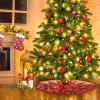 Christmas Tree Skirt, Round Tree Mat, 76 cm, Golden Tree view 2