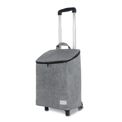 XTGDIEM 40L Lightweight Shopping Cart with Aluminum Frame, Telescoping Handle and Wheels