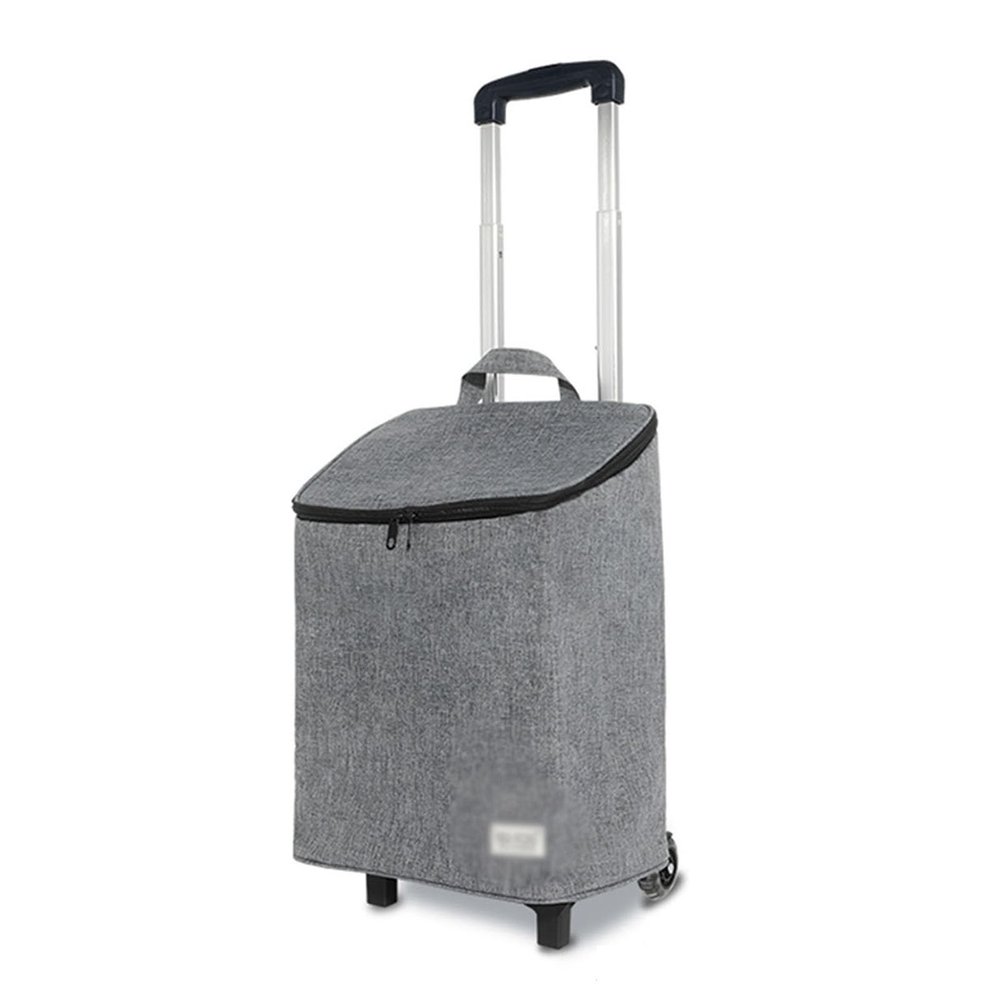 XTGDIEM 40L Lightweight Shopping Cart with Aluminum Frame, Telescoping Handle and Wheels