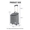 XTGDIEM 40L Lightweight Shopping Cart with Aluminum Frame, Telescoping Handle and Wheels view 2