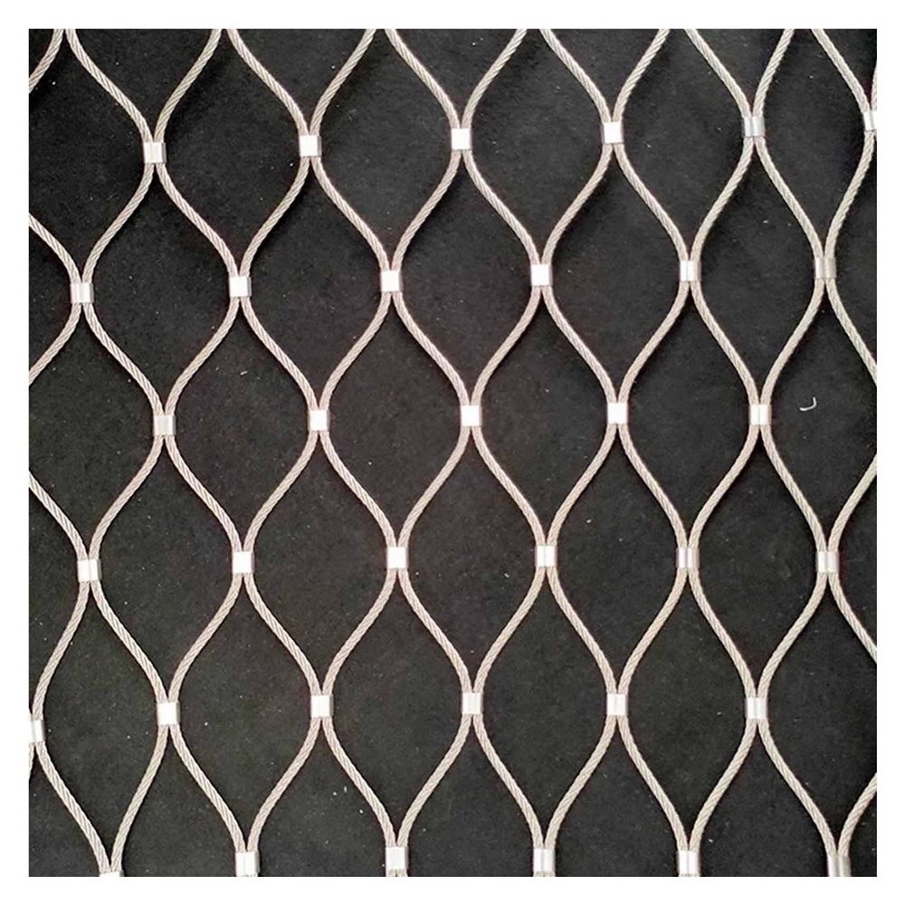 DTVEW 304 Stainless Steel Cable Mesh Garden Safety Net, 2 mm, 2 x 3 m