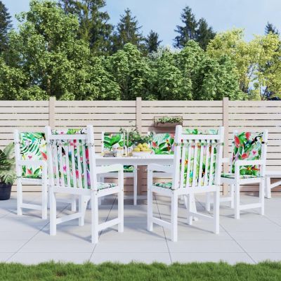 ZEYUAN 6-Piece Multicolored Fabric Cushions for Low-Back Chairs, Loungers & High-Back Chairs - 361327
