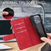 GoodcAcy Wallet Case Compatible with Xiaomi Redmi Note 13, Red view 2