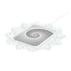 Christmas Snowflake Ornaments with Circle Halftone Spiral Pattern view 3