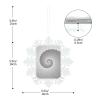 Christmas Snowflake Ornaments with Circle Halftone Spiral Pattern view 4