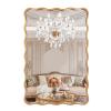 Varsoul 76.2 x 101.6 cm Gold Wavy Bathroom Mirror view 1