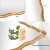 Varsoul 76.2 x 101.6 cm Gold Wavy Bathroom Mirror view 3