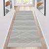 Siunwdiy Hallway Runner Rug, Non-Slip, Washable, Light Gray, Customizable Length, 70 x 480 cm view 1