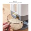 UPQRSG Rice Dispenser, Large Grain Storage Container with Rice Washer and Measuring Cup, Lid, Kitchen Grain Dispenser for Soybeans and Corn (L) view 3