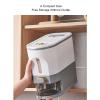 UPQRSG Rice Dispenser, Large Grain Storage Container with Rice Washer and Measuring Cup, Lid, Kitchen Grain Dispenser for Soybeans and Corn (L) view 4