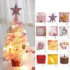 QQY Mini Artificial Christmas Tree, Tabletop Tree for Christmas Décor (Pink-1) view 2