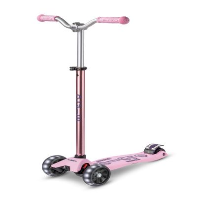 Micro Maxi Micro Deluxe Pro LED 3-Wheel Kids' Scooter, 5–12 Years