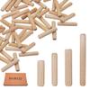 SKIR'CO 400-Piece Wood Dowel Set, 5 x 25 mm, Grooved Furniture Dowels view 2