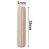 SKIR'CO 400-Piece Wood Dowel Set, 5 x 25 mm, Grooved Furniture Dowels view 3