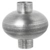 DRW Antique-Style Aluminum Table Vase, 33 x 33 x 33 cm, Silver view 1