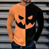 Men's Halloween Costume Crew-Neck Long-Sleeve Shirt view 2
