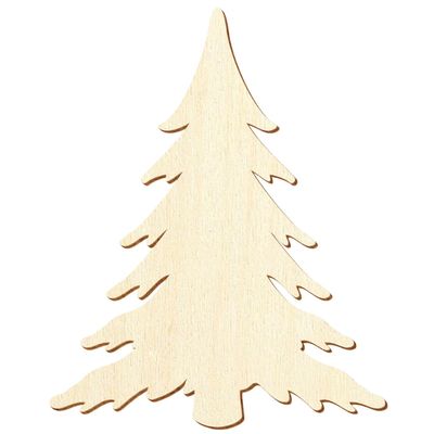 Wooden Snow Fir Tree – Custom Cut 3–50 cm