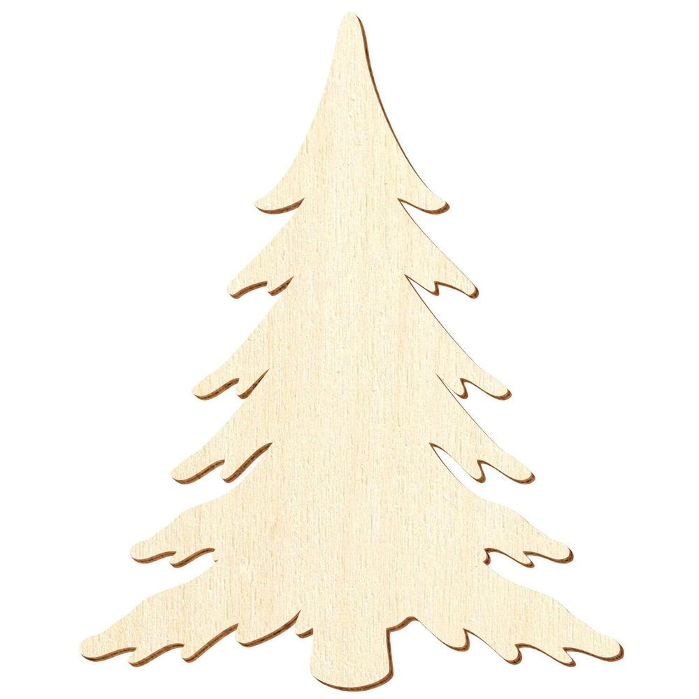 Wooden Snow Fir Tree – Custom Cut 3–50 cm