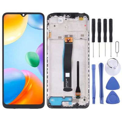 LCD Screen and Digitizer Assembly with Frame for Xiaomi Redmi 10C/Redmi 10 India/Poco C40
