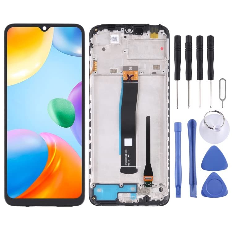 LCD Screen and Digitizer Assembly with Frame for Xiaomi Redmi 10C/Redmi 10 India/Poco C40