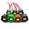 EVURU 2-Pin Coolant Temperature Sensor Connector Harness, 1JZ-GTE/2JZ-GTE/Miata IAC, Brown, 1 pc with 15 cm Wire view 3
