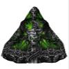keepmore Men's Fire Dragon 3D Print Long Poncho Cape Jacket view 1