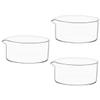 Mobestech 3-Piece Glass Laboratory Crystallization Dishes with Pour Spout view 1