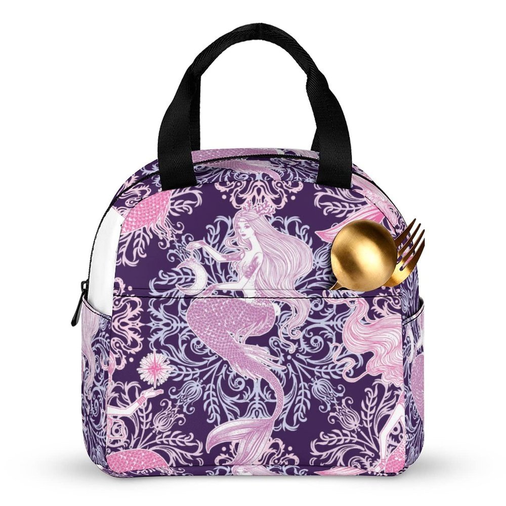 Mermaid SeaLunch Insulated Lunch Bag, Large, for Adults, Men and Women