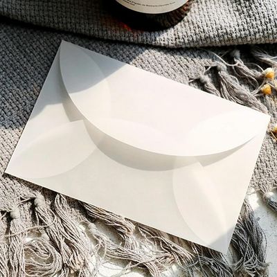 10 Customizable Translucent Glassine Paper Envelopes for DIY Postcards, Cards, Wedding Invitations, and Gift Packages
