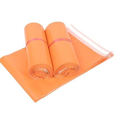 Orange Express Mailer Bags, 100-Pack, 25 × 35 cm