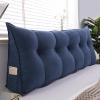 UYSELA Wedge Reading Pillow for Bed and Sofa, Large Triangular Backrest Pillow, Blue, 60 cm / 23.62 in view 1