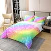 100% Cotton Rainbow Stripe Starry Sky Duvet Cover Set, 200 x 200 cm view 3